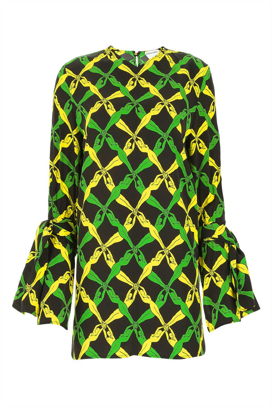 BOTTEGA VENETA Elegant Printed Viscose Blouse for Women