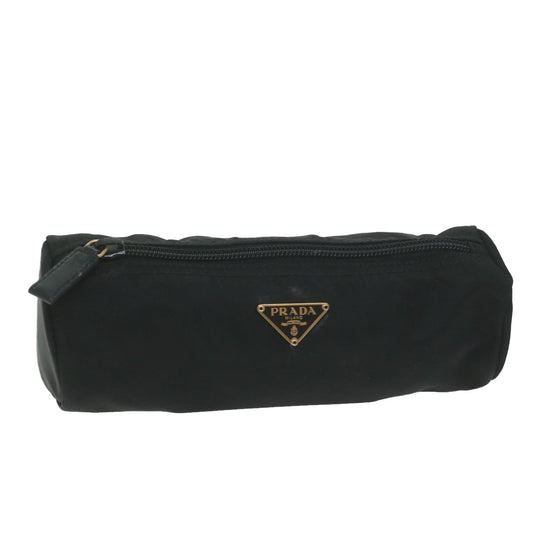 PRADA Pouch Nylon Black  65222