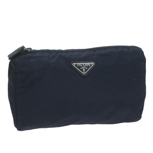 PRADA Pouch Nylon Navy  65409