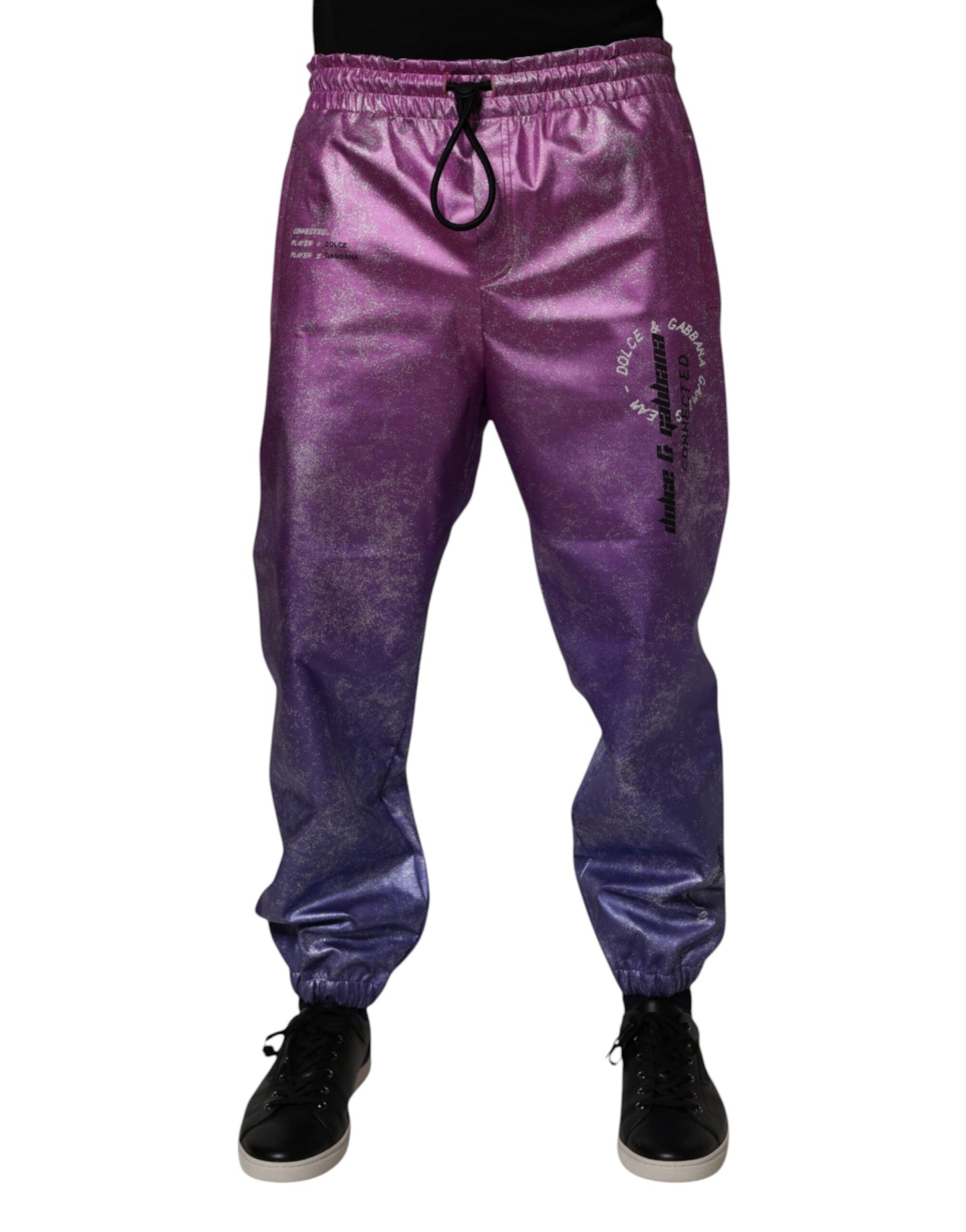 Dolce & Gabbana Pink Purple Two Tone Jogger SweatMen's Men's Pants