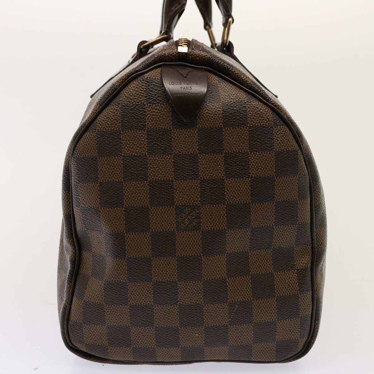 LOUIS VUITTON Damier Ebene Speedy 30 Hand Bag N41364 LV 65683