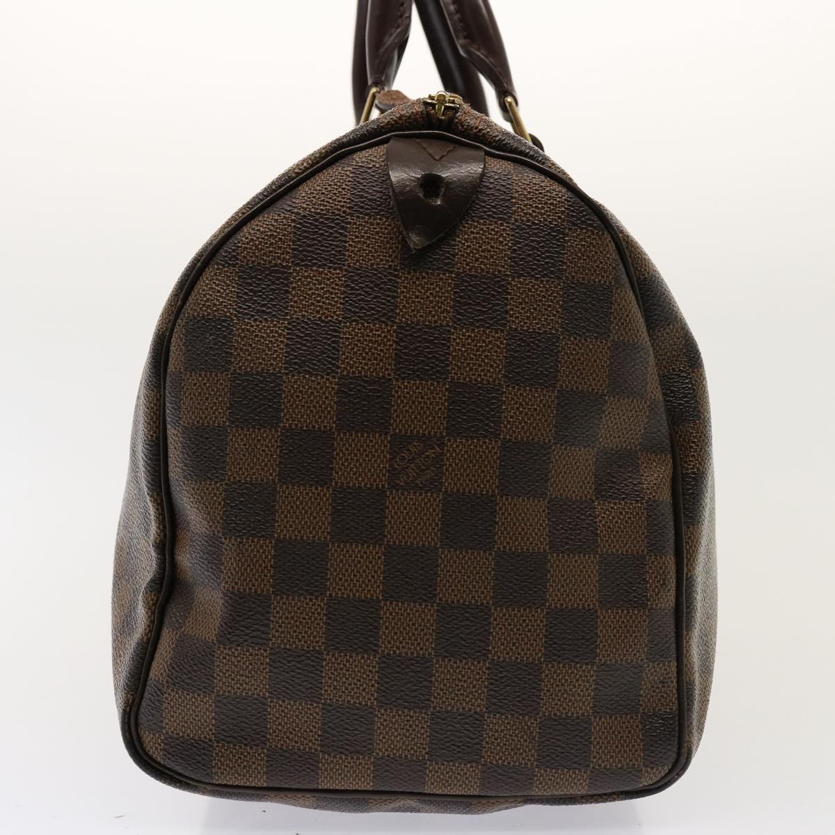 LOUIS VUITTON Damier Ebene Speedy 30 Hand Bag N41364 LV 65683