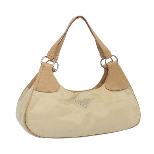 PRADA Shoulder Bag Nylon Beige  65740