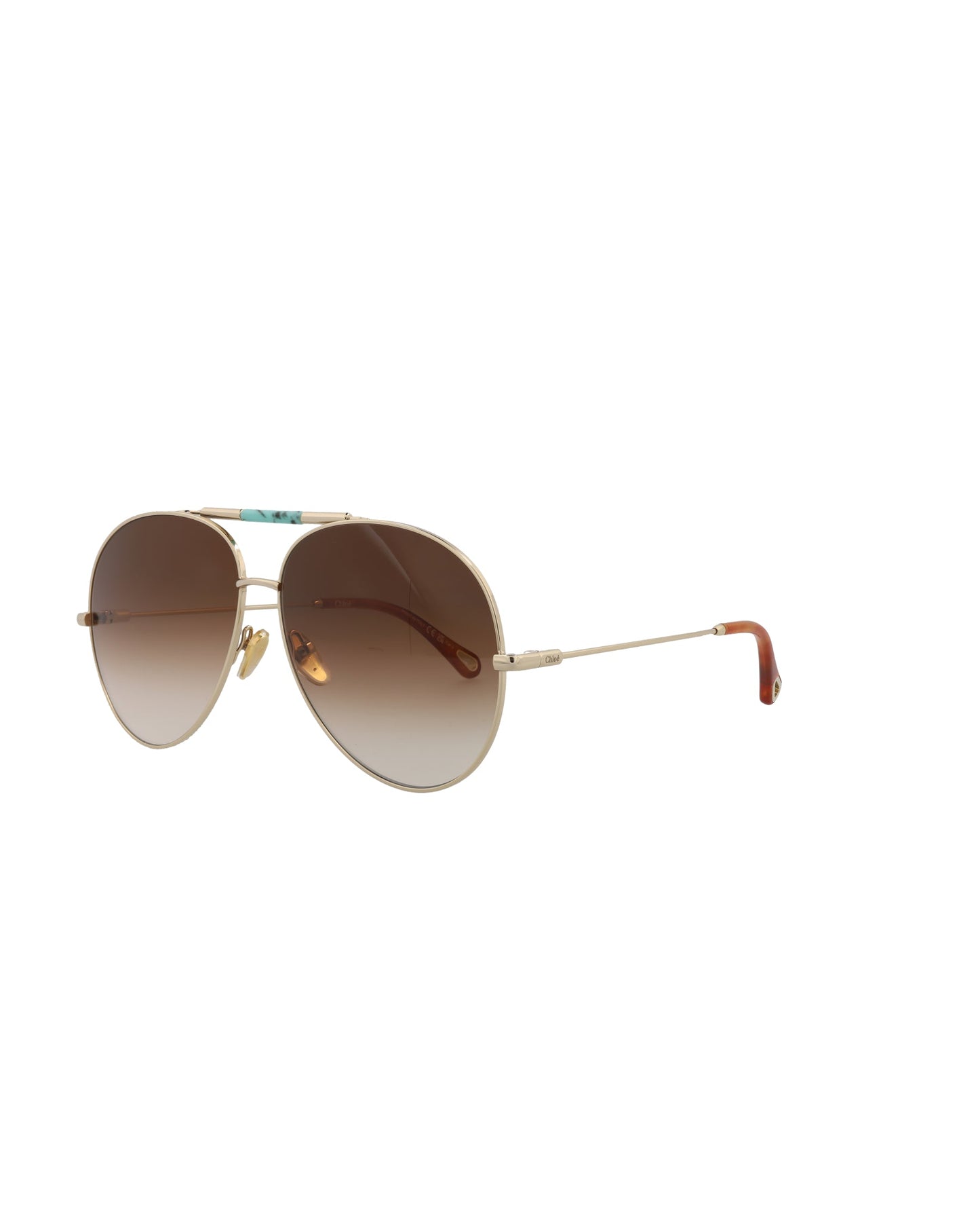 Aviator-Frame Metal Sunglasses