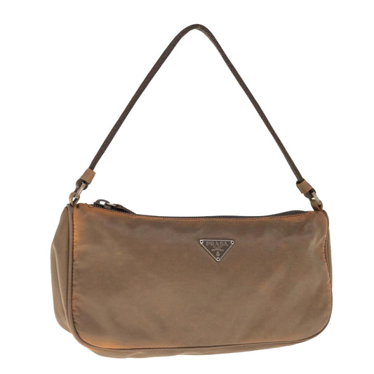 PRADA Accessory Pouch Nylon Brown  65832