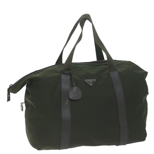 PRADA Boston Bag Nylon Khaki  65845