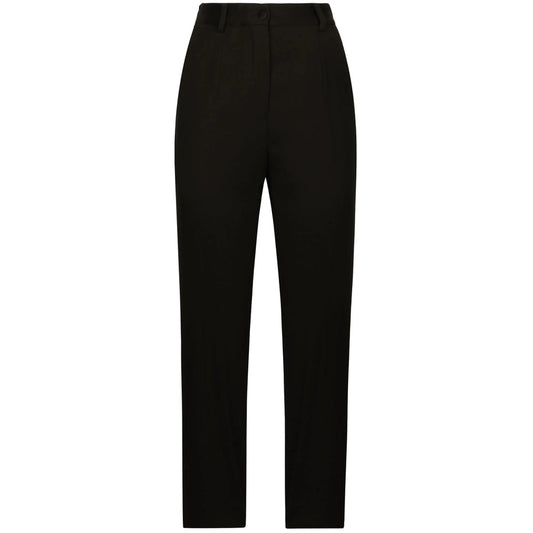 Dolce & Gabbana Black Trousers - Straight Trousers Women