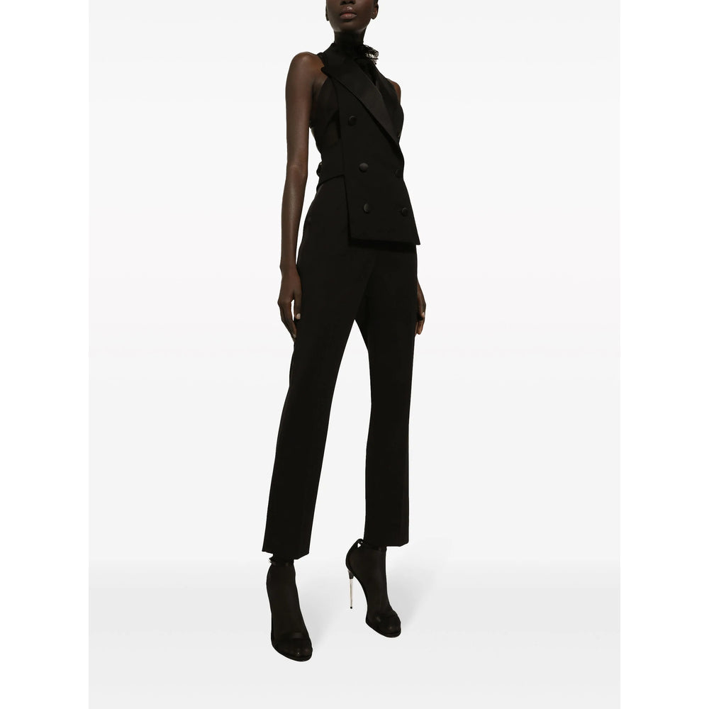 Dolce & Gabbana Black Trousers - Straight Trousers Women