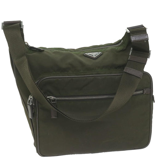 PRADA Shoulder Bag Nylon Khaki  65932