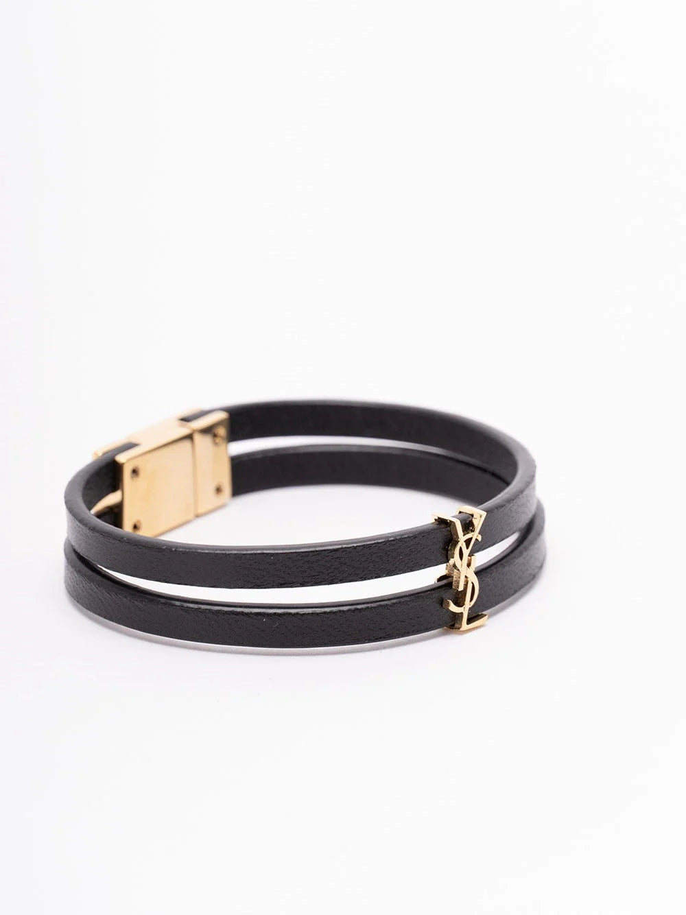 Saint Laurent Women `Cassandre` Double-Strand Bracelet