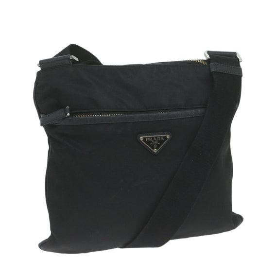 PRADA Shoulder Bag Nylon Black  66044