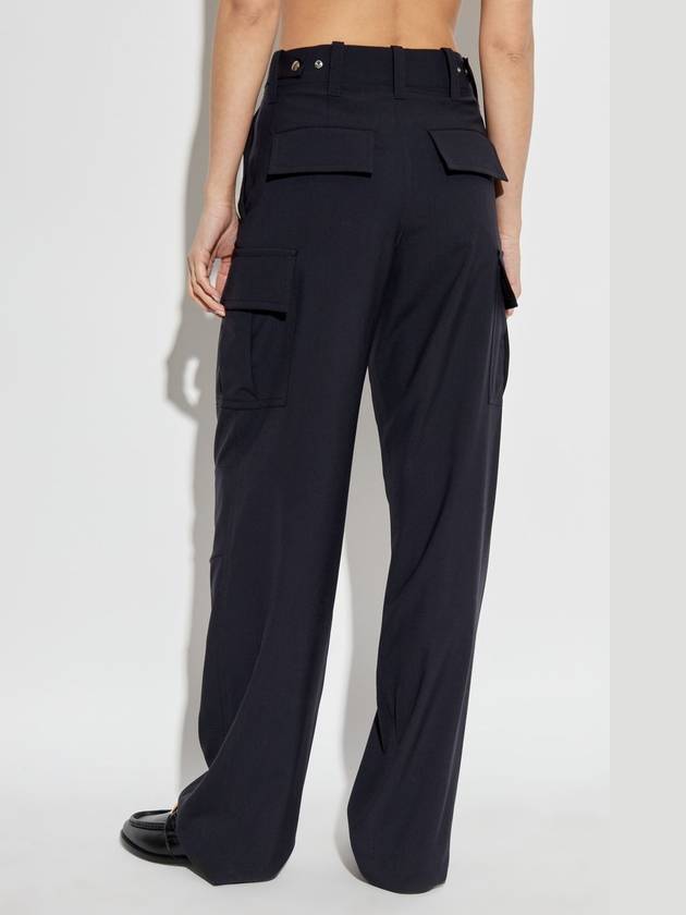 Bottega Veneta Bottega Veneta Cargo Pants, Women's, Navy Blue