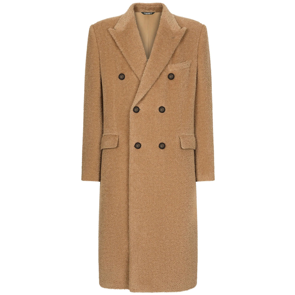 Dolce & Gabbana Brown Coats - Double Breasted Coats Men