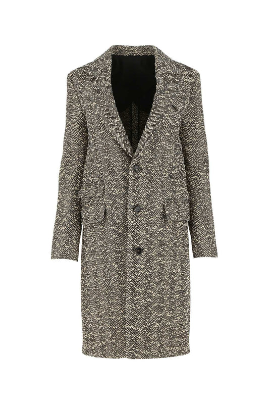 BOTTEGA VENETA Embroidered Stretch Wool Blend Women's Jacket