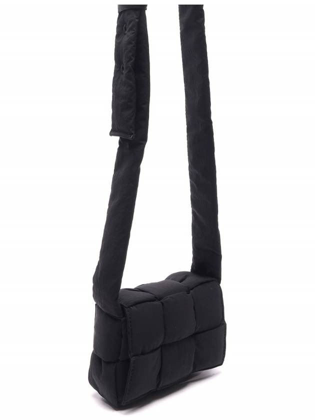 Bottega Veneta Padded Cassette Mini Cross Bag Black