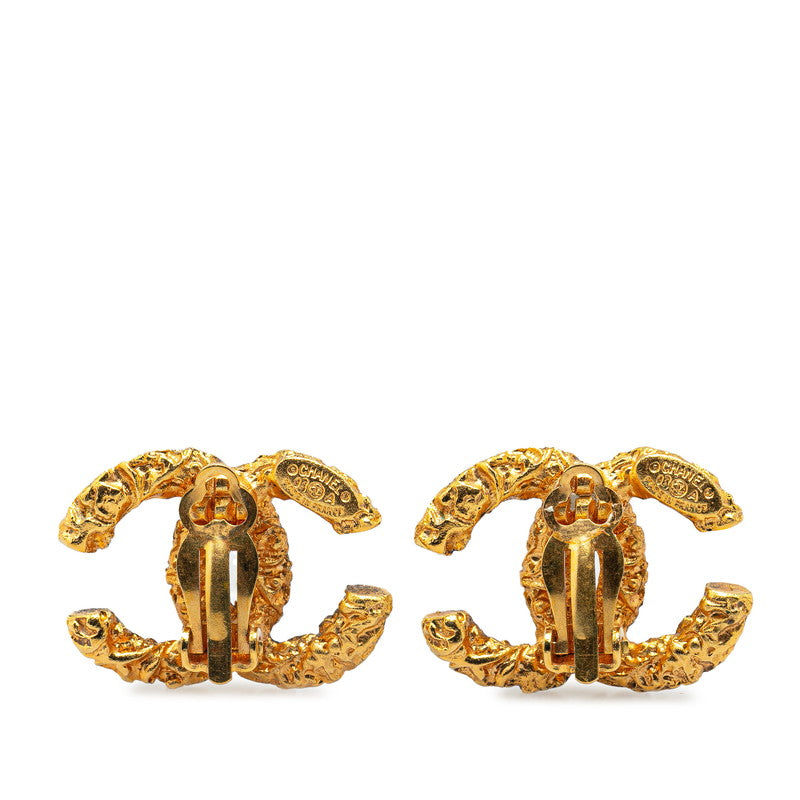 Chanel Coco Mark Gold Earrings