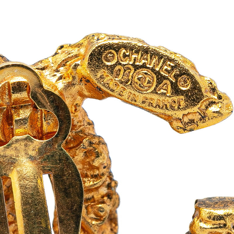 Chanel Coco Mark Gold Earrings