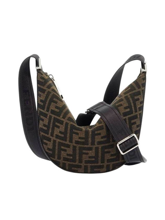 Fendi Melon FF Jacquard Small Shoulder Bag Brown