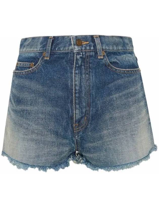 Saint Laurent rise denim shorts