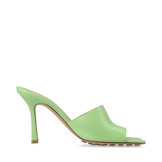 Bottega Veneta  Leather Sandals 39  Light Green  Lift  Bag Stretch