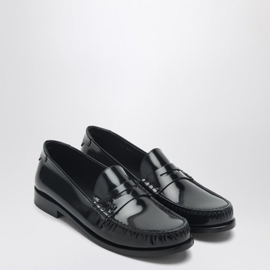 Saint Laurent Black Patent Leather Loafer Men