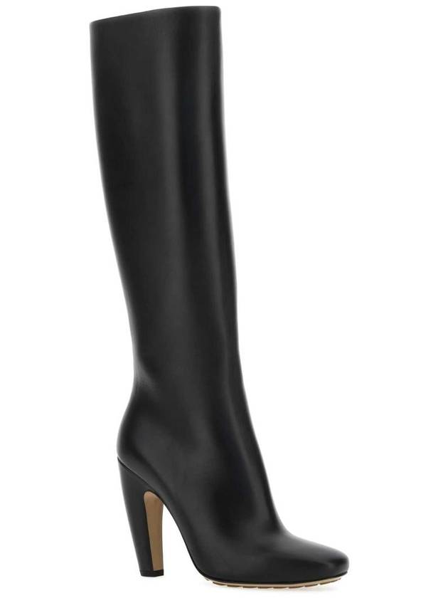 Bottega Veneta Canalazzo Leather Walker Boots Black