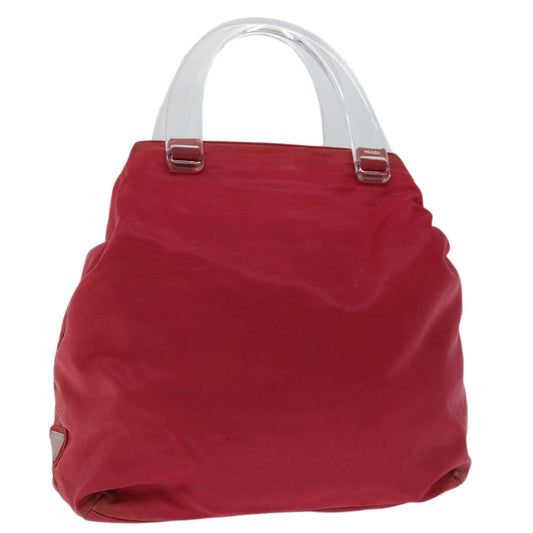 PRADA Hand Bag Nylon Pink  67235