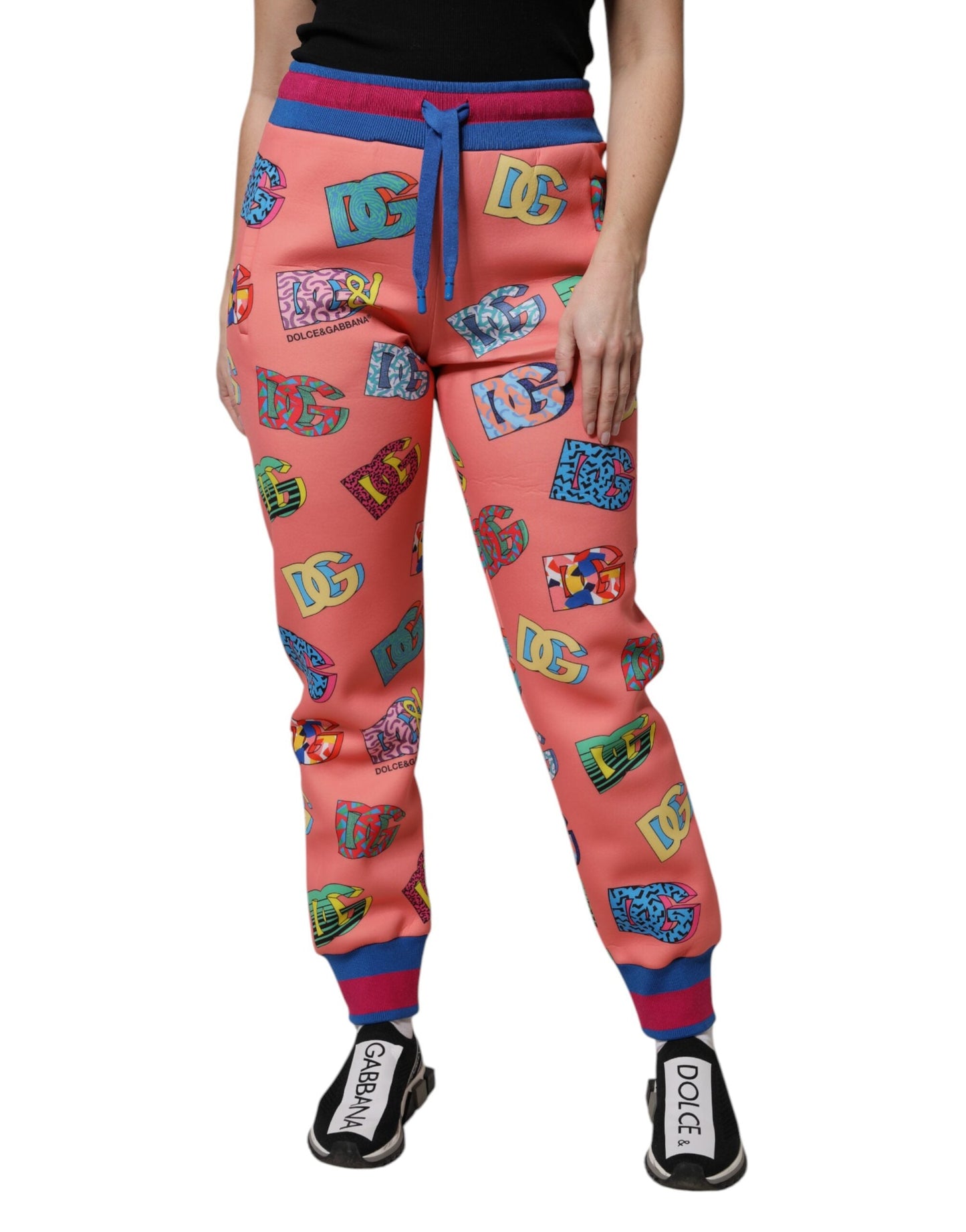 Dolce & Gabbana Pink Logo Monogram Jogger SweatWomen's Women's Pants ()