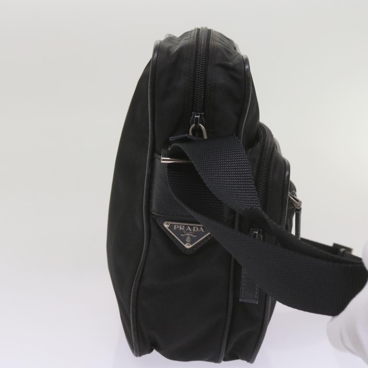 PRADA Shoulder Bag Nylon Black  67601