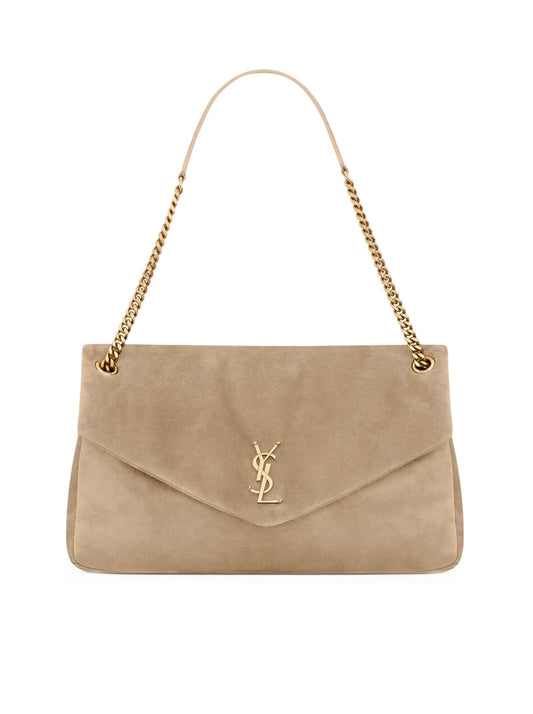 Saint Laurent Women Calypso Large Suede Bag