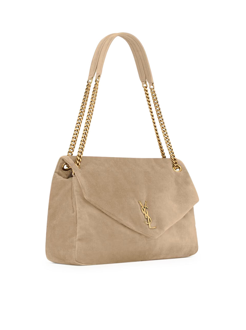 Saint Laurent Women Calypso Large Suede Bag