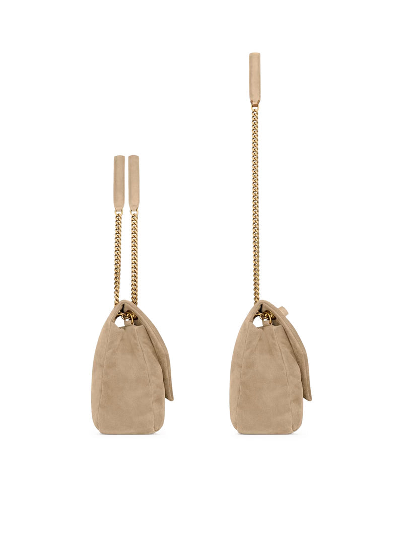 Saint Laurent Women Calypso Large Suede Bag