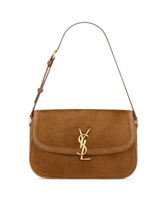 Saint Laurent Women Solferino Medium Suede Bag