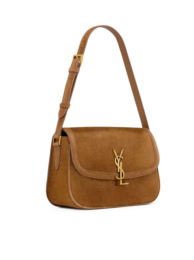 Saint Laurent Women Solferino Medium Suede Bag