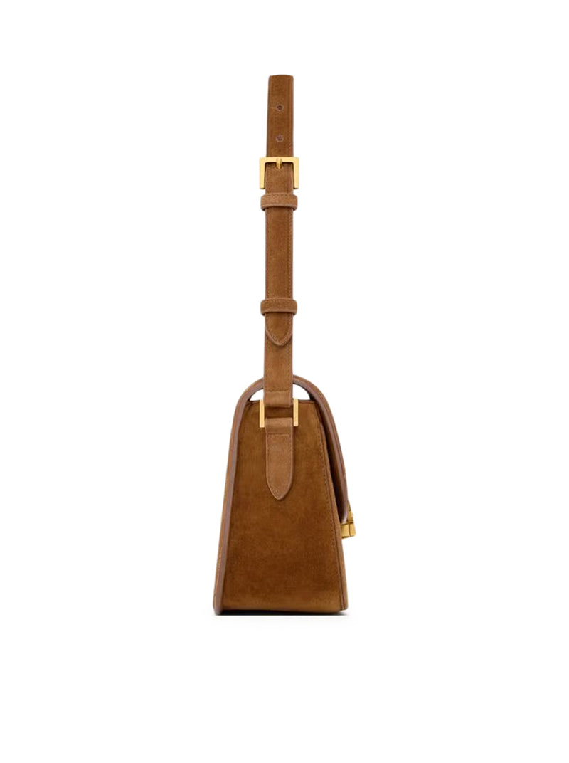 Saint Laurent Women Solferino Medium Suede Bag
