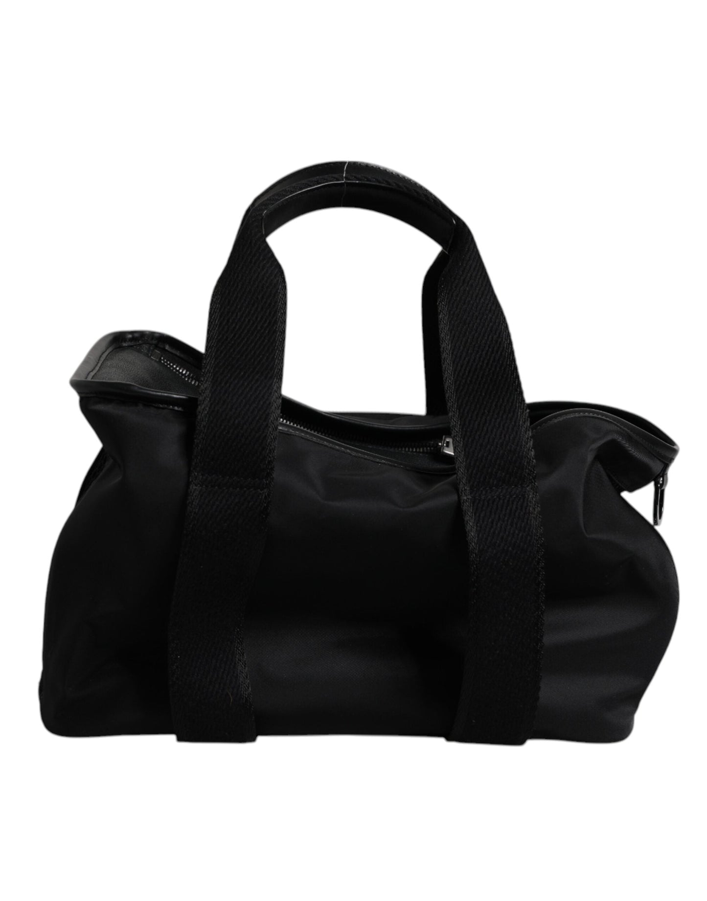 Dolce & Gabbana Black Shoulder Strap Pet Carry Logo Plaque Men's Bag