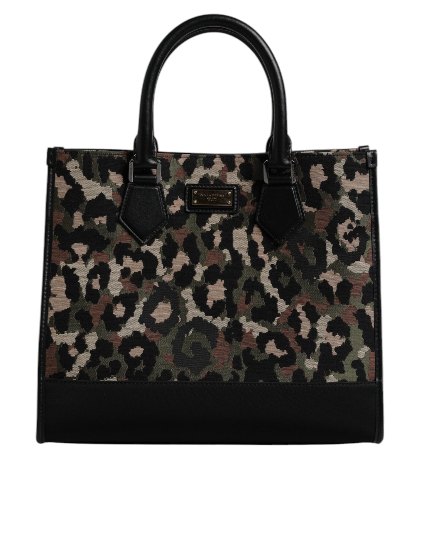 Dolce & Gabbana Multicolor Leopard Shopping Tote Shoulder Men's Bag ()