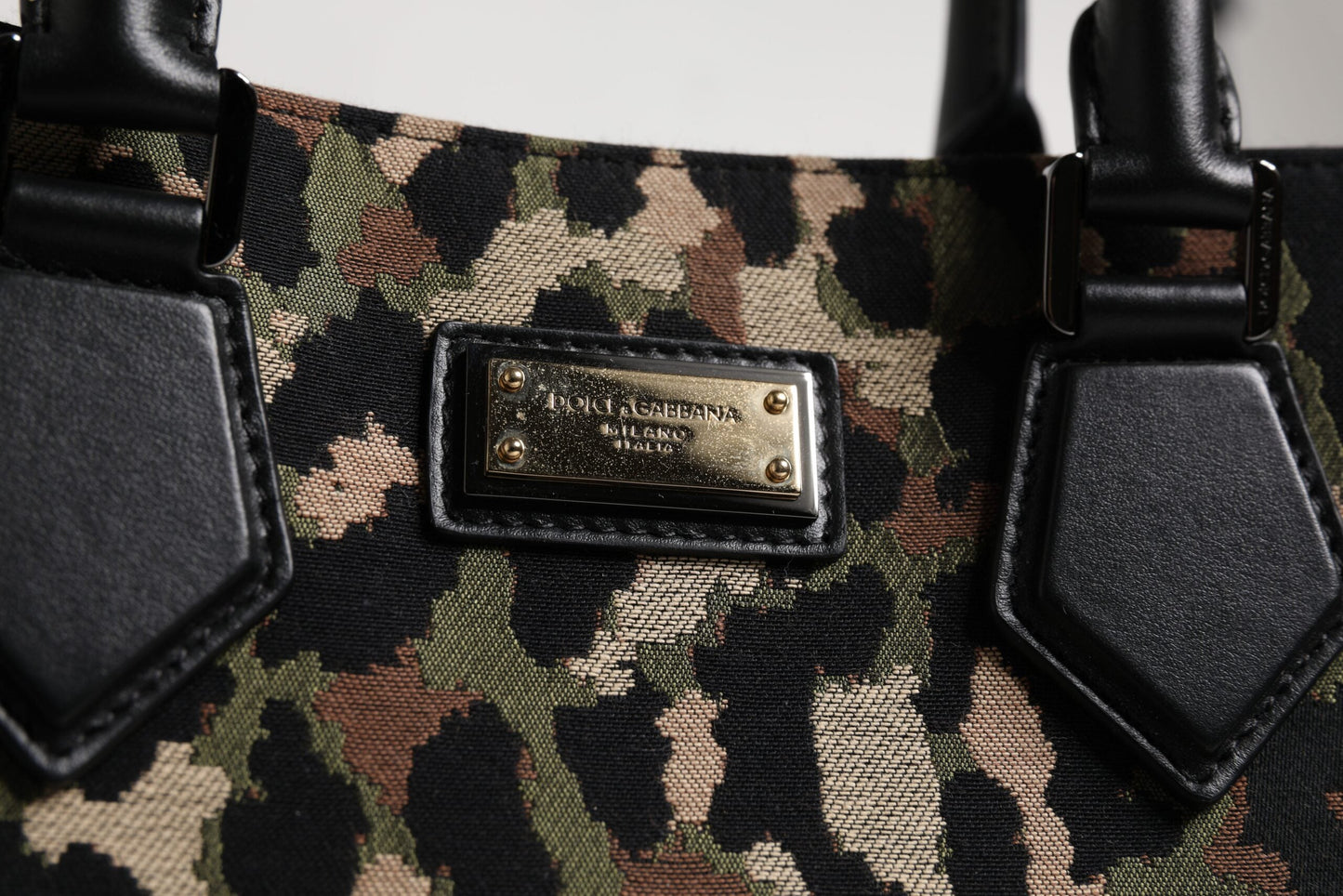 Dolce & Gabbana Multicolor Leopard Shopping Tote Shoulder Men's Bag ()