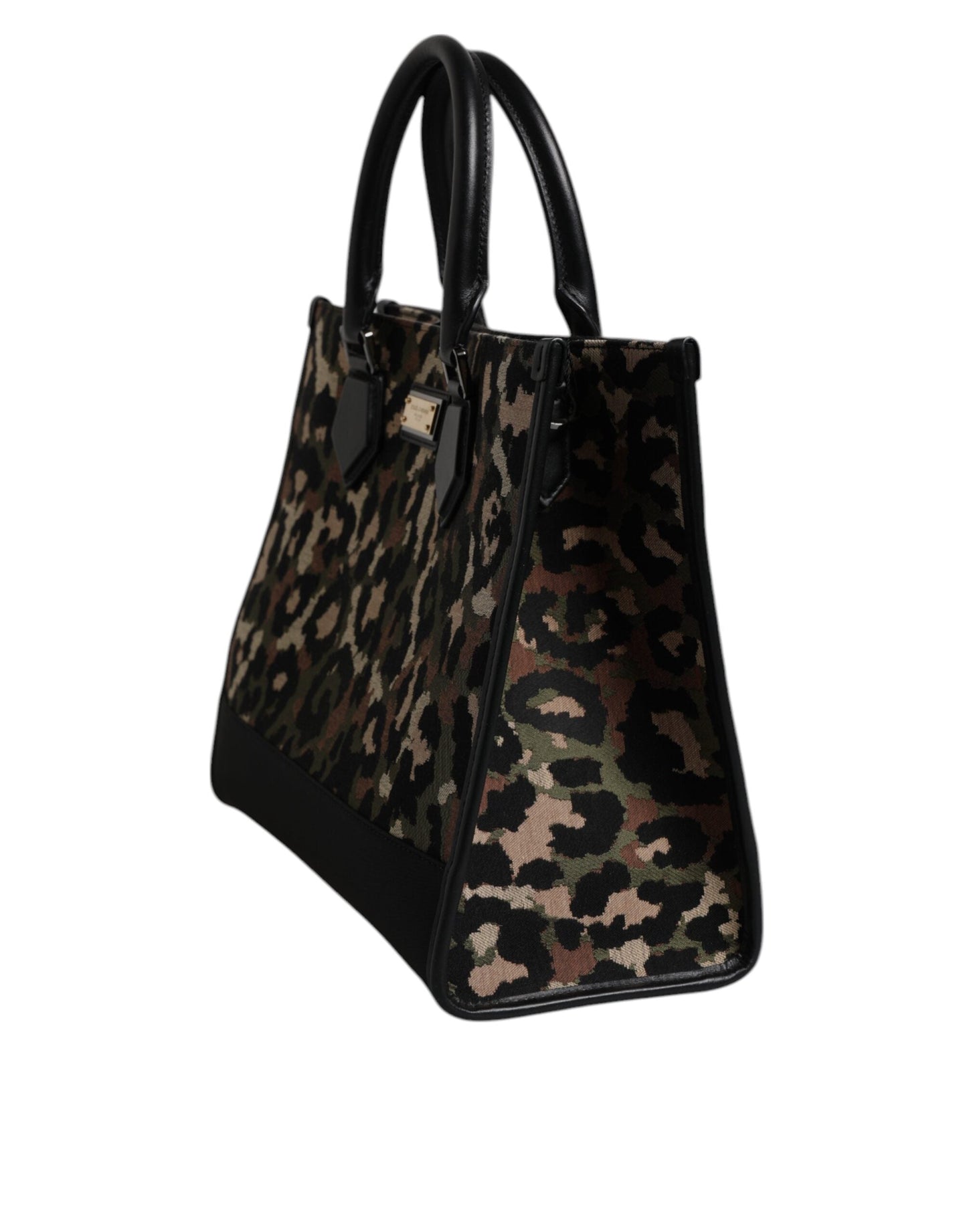 Dolce & Gabbana Multicolor Leopard Shopping Tote Shoulder Men's Bag ()