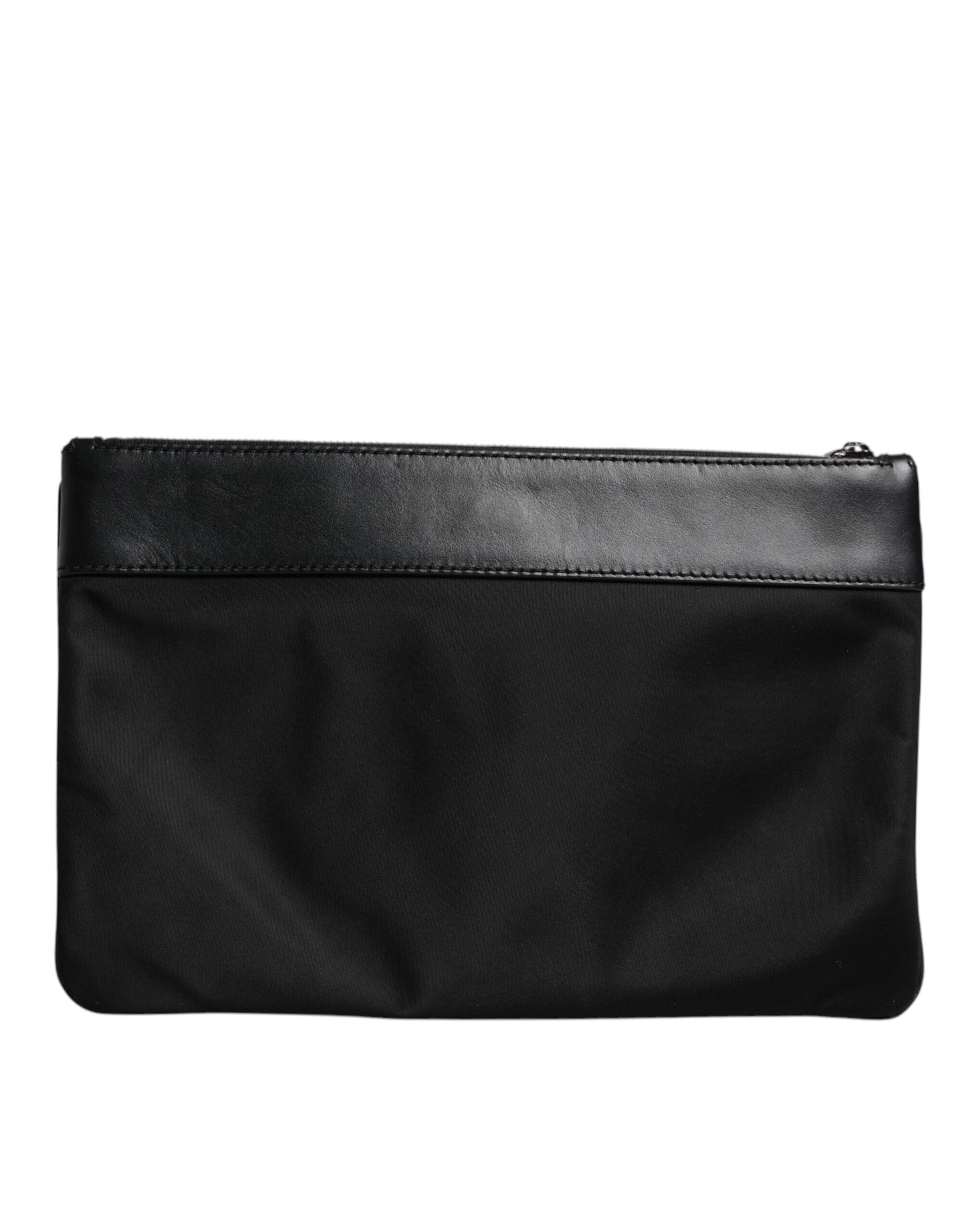 Dolce & Gabbana Multicolor Leopard Jacquard Print Logo Plaque Pouch Men's Bag