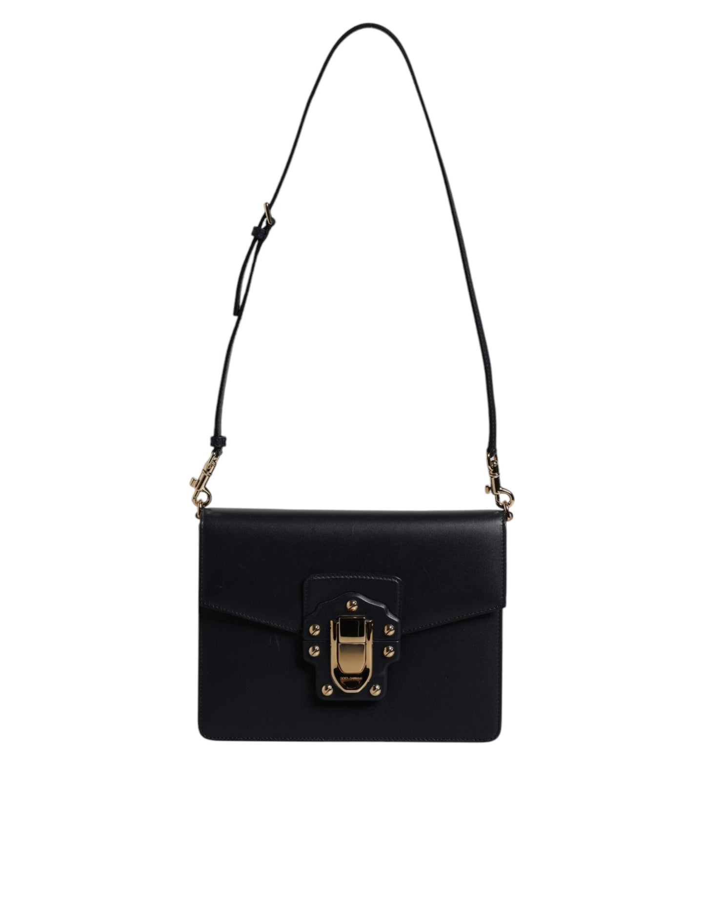 Dolce & Gabbana Black Calfskin Leather Shoulder Strap Women's Bag ()
