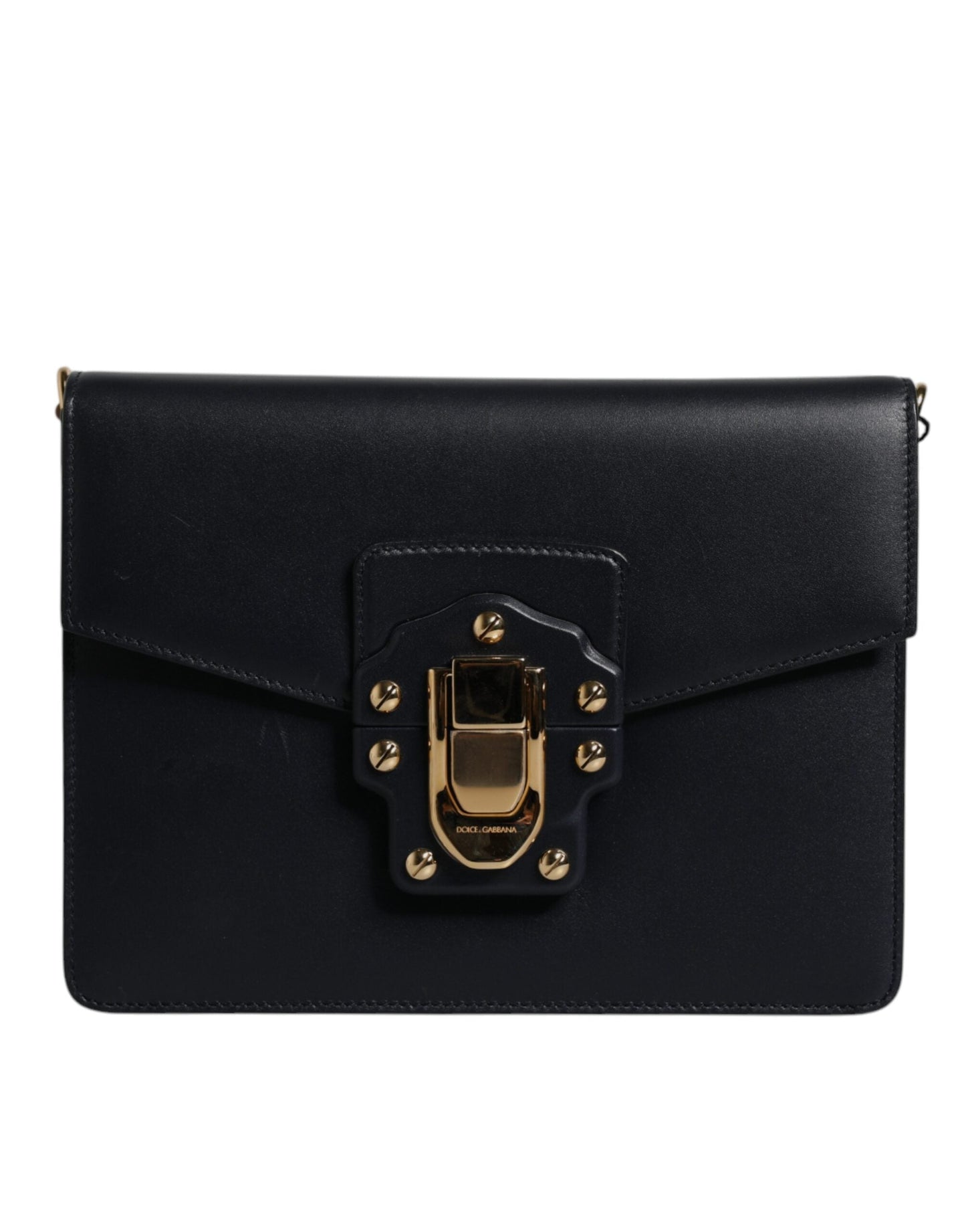Dolce & Gabbana Black Calfskin Leather Shoulder Strap Women's Bag ()