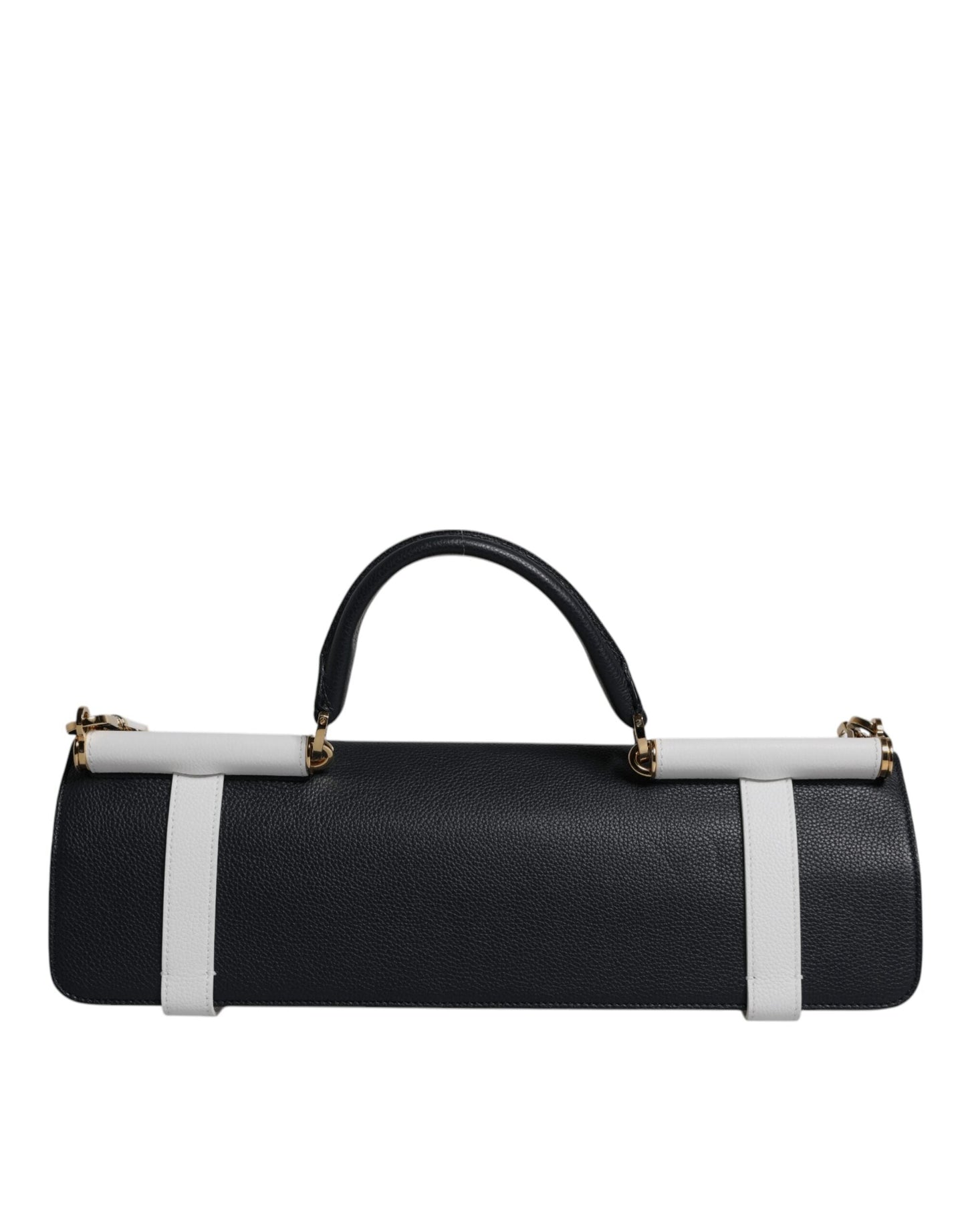 Dolce & Gabbana Blue White Calfskin Leather Crossbody Shoulder Women's Bag