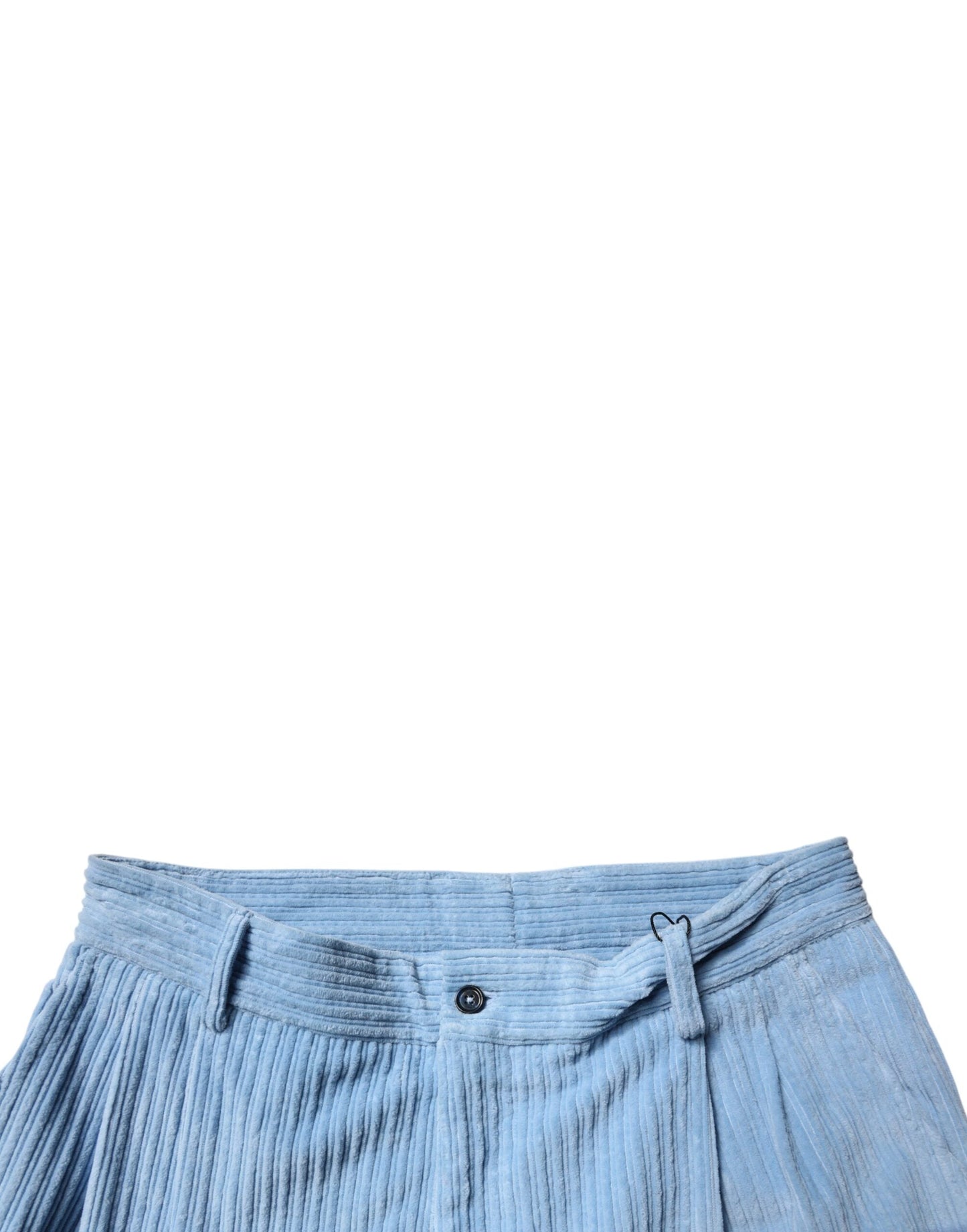 Dolce & Gabbana Light Blue Corduroy Cotton Skinny Denim Men's Jeans