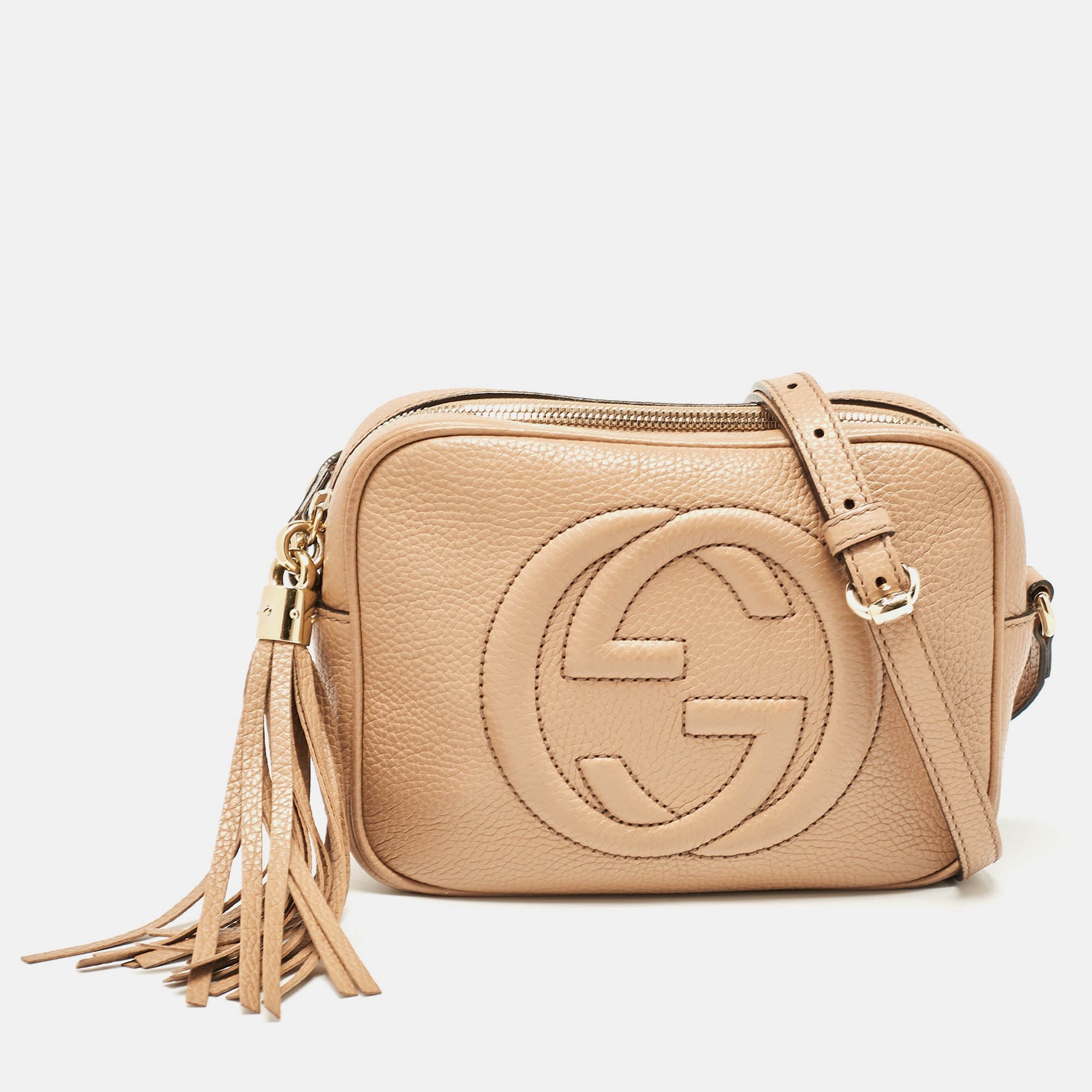 ショルダーバッグ GUCCI BEIGE LEATHER CROSSBODY BAG Gucci Crossbody Bag Leather | Etoile Luxury Vintage – l