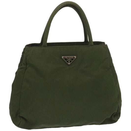 PRADA Hand Bag Nylon Khaki  67980