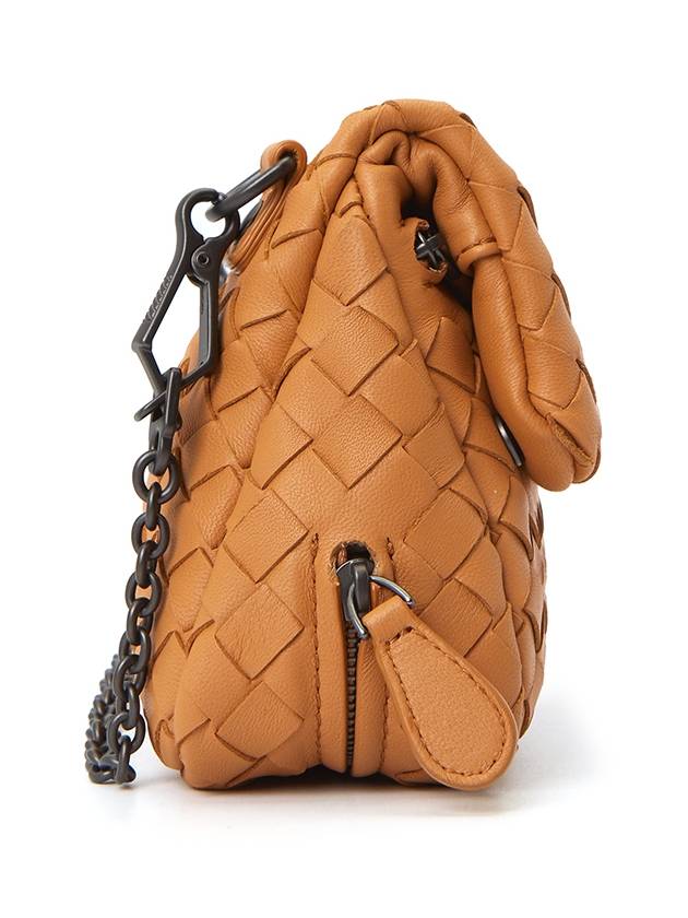 Bottega Veneta Intrecciato Nappa Chain Mini Shoulder Bag Orange