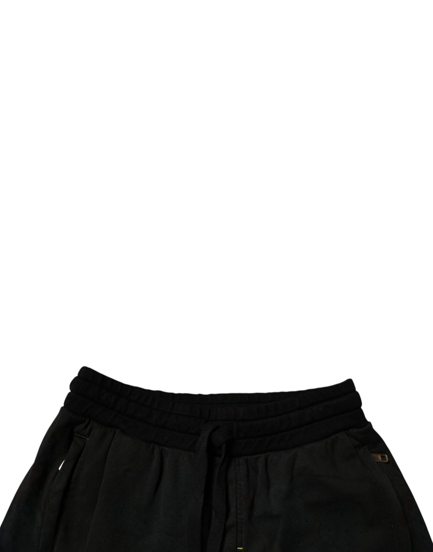 Dolce & Gabbana Black Cotton SweatMen's Men Bermuda Men's Shorts