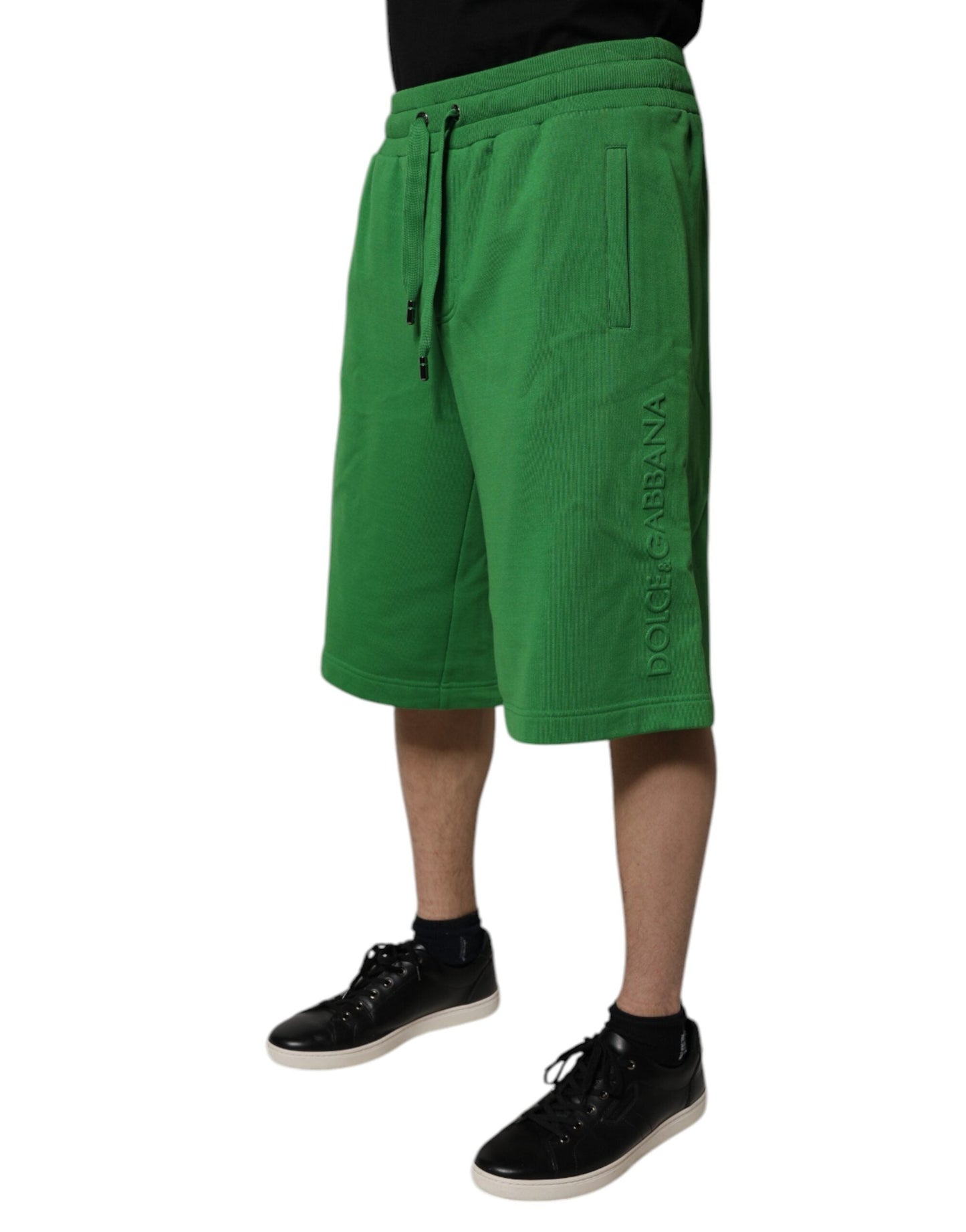 Dolce & Gabbana Green Cotton Men SweatMen's Bermuda Men's Shorts