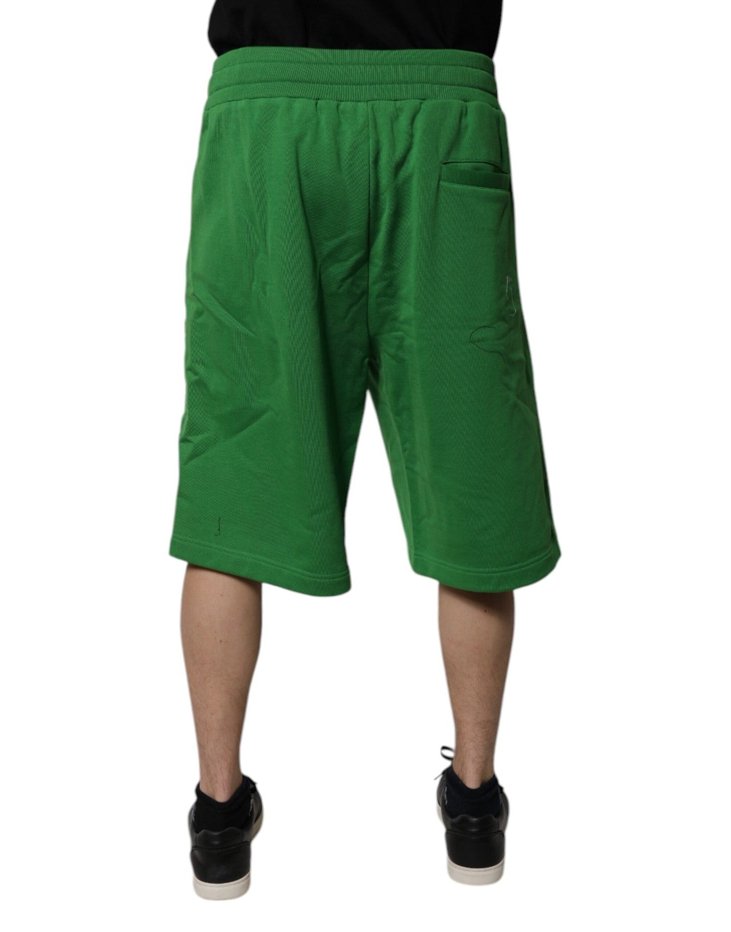 Dolce & Gabbana Green Cotton Men SweatMen's Bermuda Men's Shorts